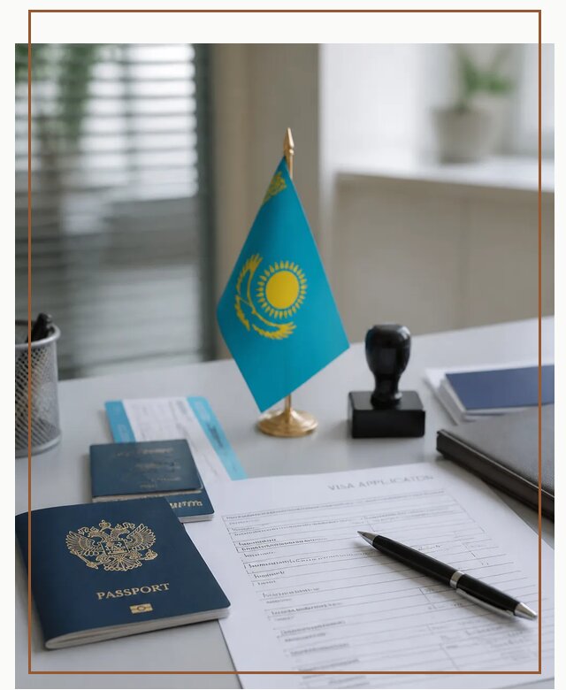 Оформление визы в Казахстан для поездки и работы в Ефремах