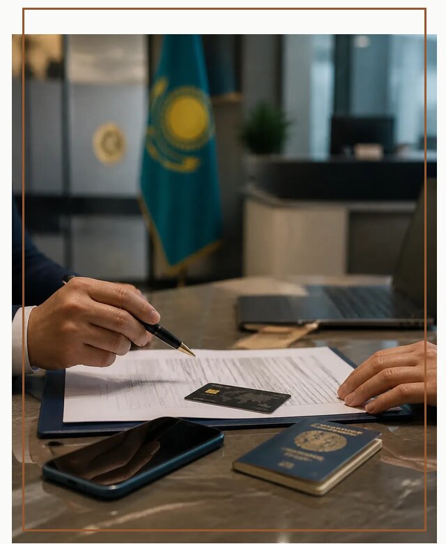 Открытие счета и банковской карты в Казахстане в Ефремах